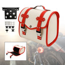 Set Of Quick Release Saddlebag W/ Bracket Luggage Storage White For Motorbike