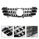 Front Grille Grill Fit Mercedes ML-Class W164 2005-2008 Chrome/Black