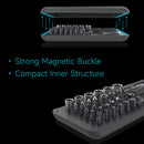 Compact and Portable 41-Pieces Mini Ratchet and Screwdriver Set Polycarbonate and Alloy Steel