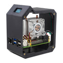 Raspberry Pi 5 Vertical Tower Fan Set with 0.96 inch OLED Screen Radiator Shell