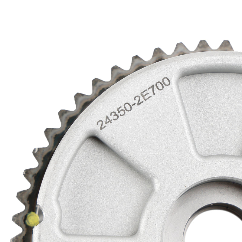 2017-2020 Elantra Sedan 2.0L WITHOUT Turbocharged Engine Exhaust & Intake CVVT Camshaft Gear Sprocket 243502E700 243702E020