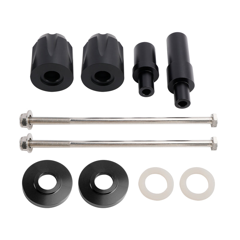 Crash Bobbin Protector Slider Aluminum Black For Kawasaki Ninja 650 2017-2023
