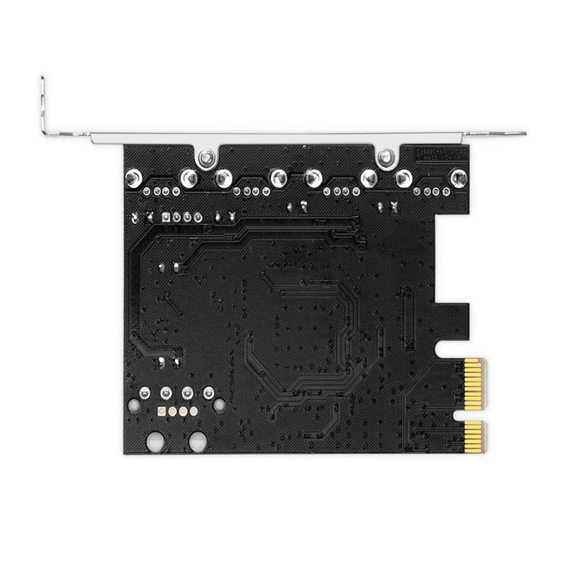 HUB PCIE to USB 2.0 Expansion Card Moschip Adapter Card Large 4PIN Power Supply