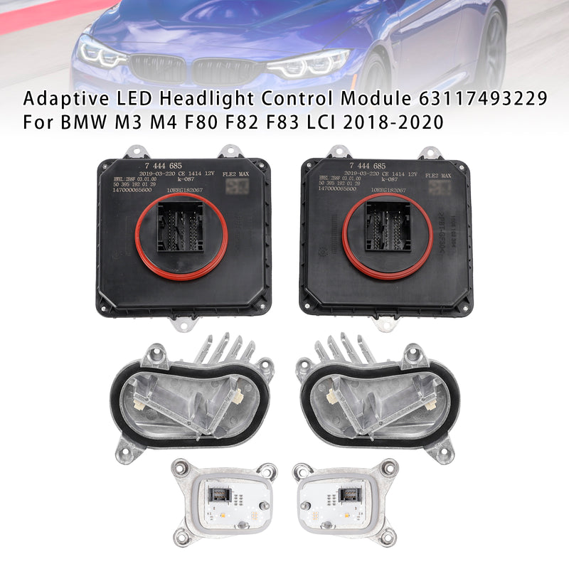 Adaptive LED Headlight Control Module 63117493229 For BMW M3 M4 2018-2020