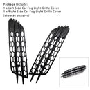 Front Bumper Honeycomb Fog Grille Cover For Audi A4 C7 2012-2015 Black