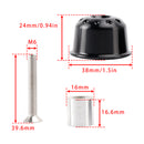 Handlebar End Finisher Kit Black For Super Meteor / Shotgun / Interceptor 650