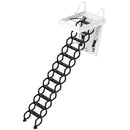 12 Steps Black Loft Wall Folding Pulldown Attic Ceiling Ladder Stairs 39.4*27.6"