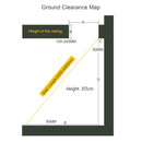 13 Steps Electirc Acctic Ladder Aluminum Folding 12-15ft Remote For Loft Home