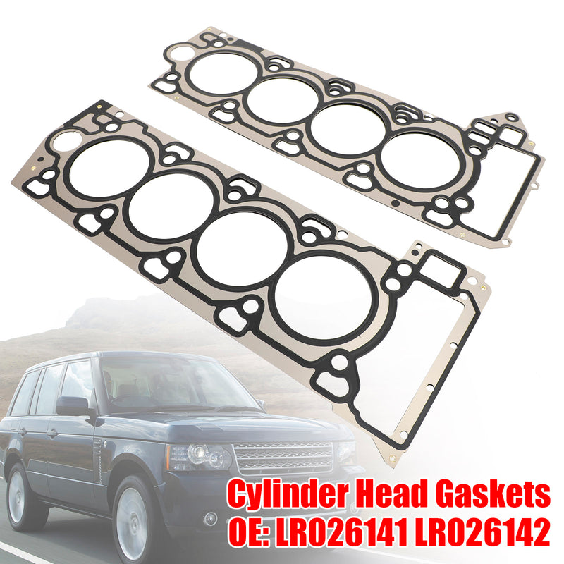 1 Pair Engine Cylinder Head Gaskets for Land Rover Jaguar 5.0L LR026141 LR026142