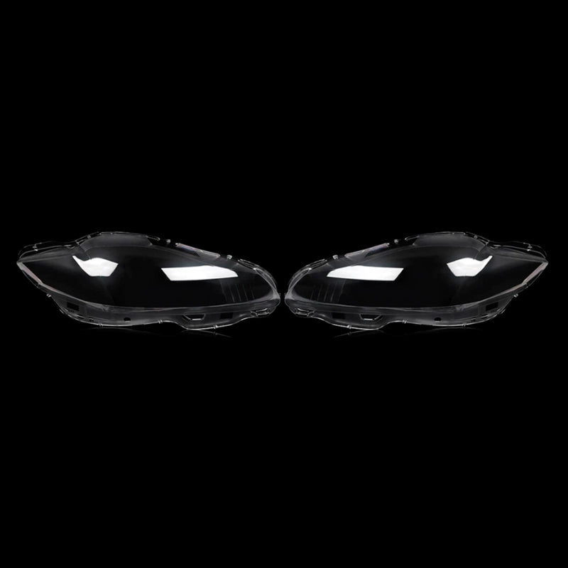 Pair Front Headlight Lens Cover Shell Clear For Jaguar XJ XJL 2010-2019