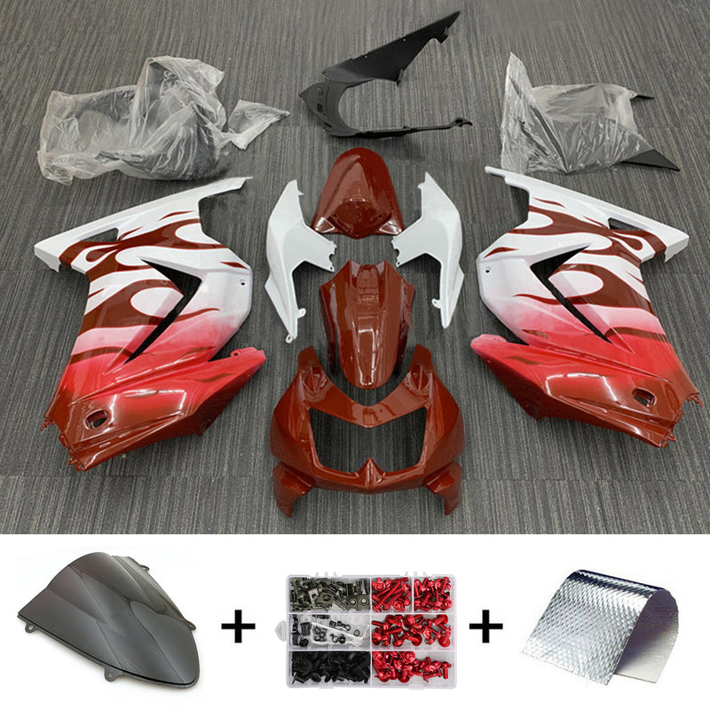 Amotopart Kawasaki EX250 Ninja250R 2008-2012 Fairing Kit Bodywork Plastic ABS