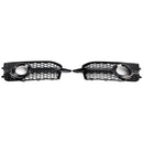 2PCS Front Bumper Fog Light Cover Grille Grill Fit Audi A1 S-Line 2011-2014