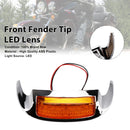 Front Fender Tip LED Lens Fit For Electra Glide Ultra Limited Low 2014-2023