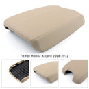 Beige Leather Armrest Centre Console Lid For Honda Accord 2008-2012