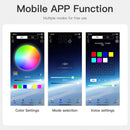 6Pcs LED Chassis Light Modified With Fantasy Ambient Light APP Controller 60cm*2+180cm*2+60cm*2