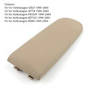 Beige Leather Armrest Centre Console Lid For VW MK4 Jetta Bora Golf 18D867173