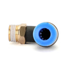 10Pcs Pneumatic 1/4" Tube X 1/8" Npt Male Swivel L Push To Connect Fitting