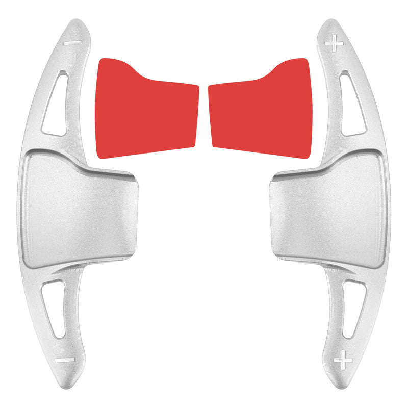 Steering Wheel Paddle Shifter Extension For Ford Explorer 13-19 Aluminium Silver