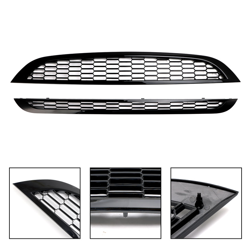 Mini Cooper R50 R52 R53 2002-2006 2PCS Honeycomb Mesh Front Grill Grille