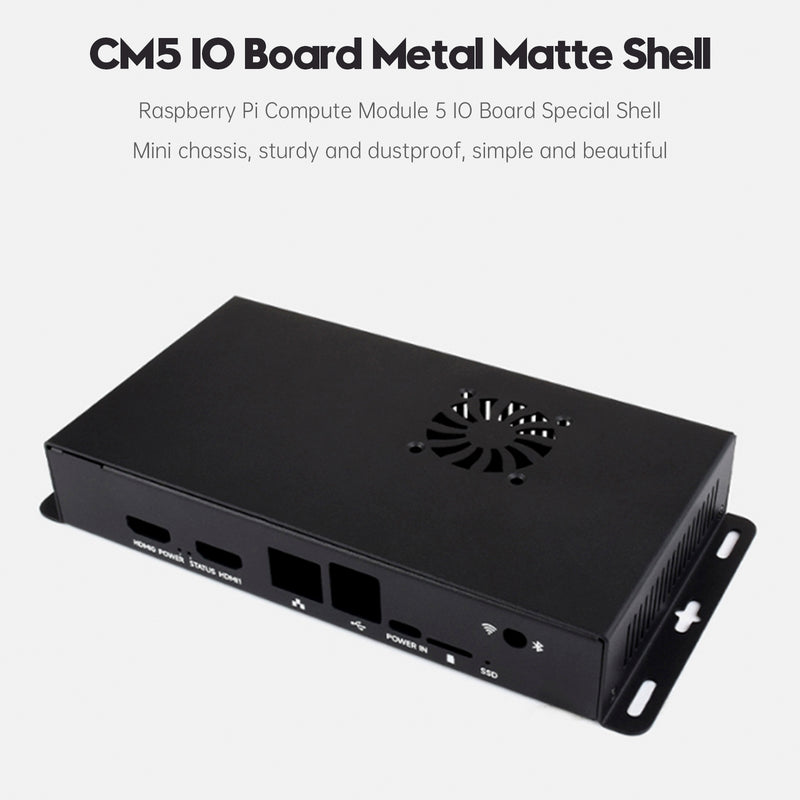 Raspberry Pi CM5 IO Compute Module 5 IO Board Metal Heat Dissipation Enclosure
