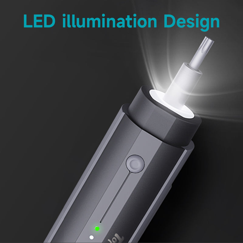 220RPM 38-in-1 Multi-Function 3.6V Electric Screwdriver Set 2000mAh Li-Ion Battery with Charging Base and LED Lighting 4N.m Torque Repair Tool for Electronics Phone Camera Laptop Watch