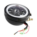 5.75" Spotlight Headlight Fog 9-Bulbs Black