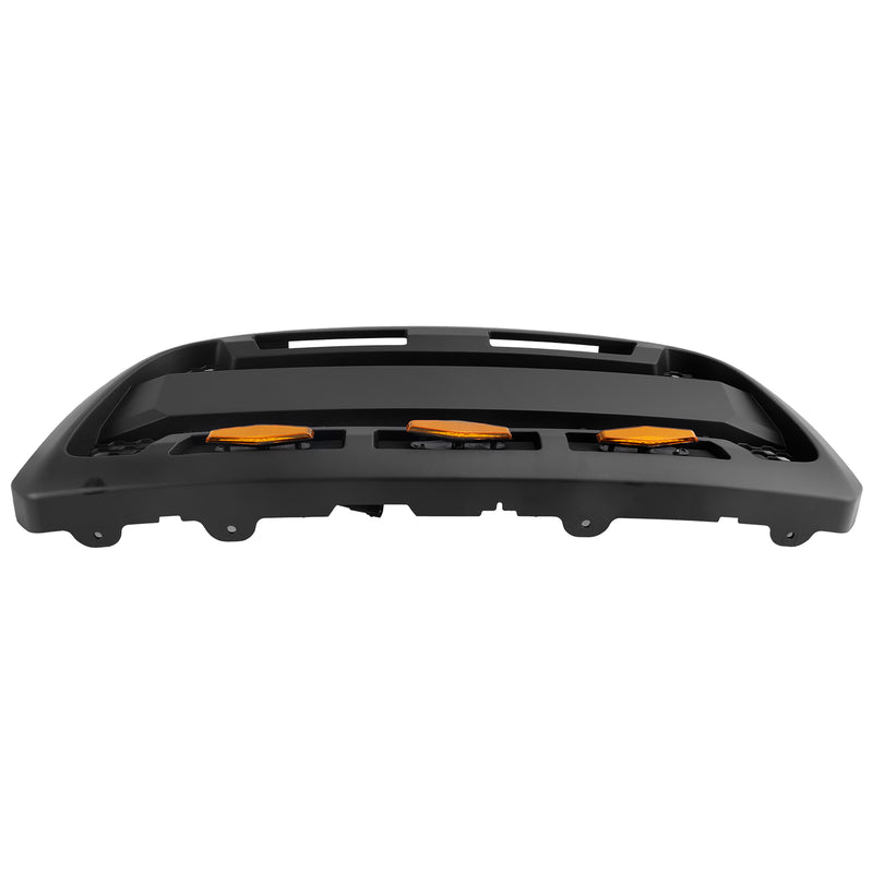 Matt Black Front Bumper Grill Grille Fit Ford Ranger 2004-2011 With LED Light