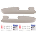 Front Armrest Repair Kit Fit For Chevy Silverado 1500 2500HD 3500HD 10-2014 Gray