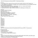 Shift Pad Transmission Selector WTEC-3 Push Button Shifter