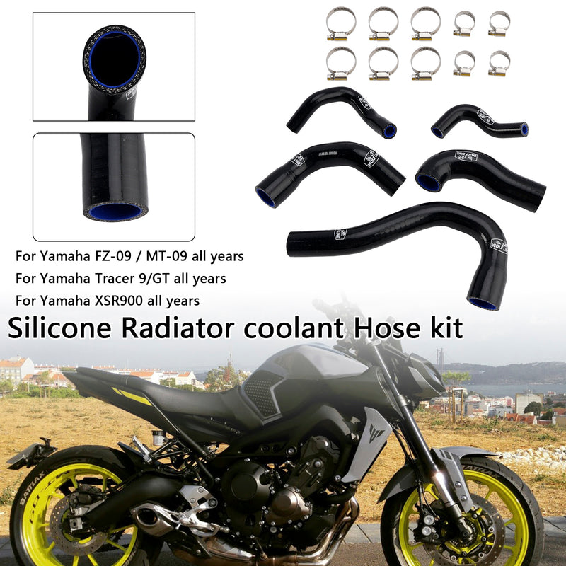 Silicone Radiator coolant Hose For Yamaha MT-09 XSR900 Tracer 9/GT all years