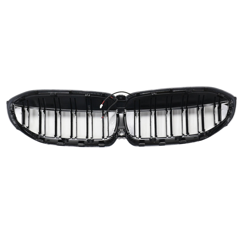 Double Slat Black Kidney Grille 51138072085 Fit BMW 3 Series G20 2019-2022