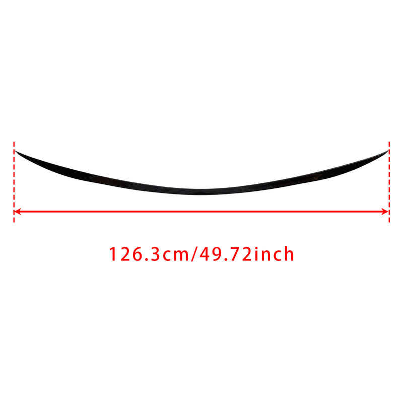 Gloss Black Rear Spoiler For Mercedes-Benz C-Class W205 14-21 AMG C63 Style