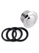 Chrome Billet Aluminum Pop Up Screw In Gas Cap For Sportster Softail Dyna 82-19