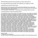 WP9743590/9743590 Dishwasher Door Gasket (Black) for Kenmore KitchenAid etc