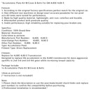 Accumulator Plate Kit W/Cover & Bolts For GM 4L80E 4L80-E