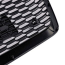2019-2023 Fit Audi A6 S6 W//O ACC RS6 Style Honeycomb Mesh Front Grille Grill