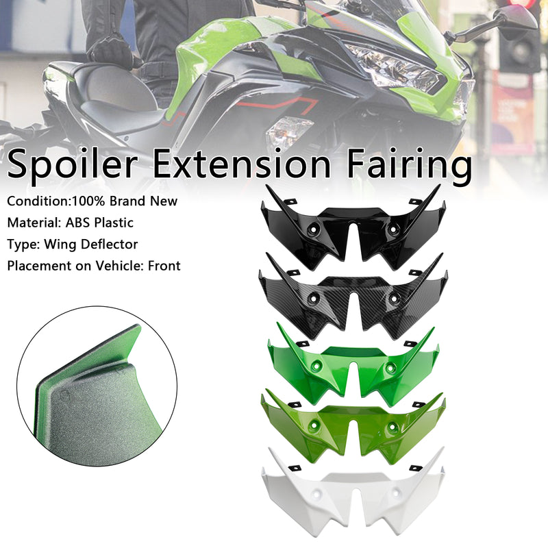 Front Downforce Spoiler Extension Fairing For Kawasaki Z650 2021-2024