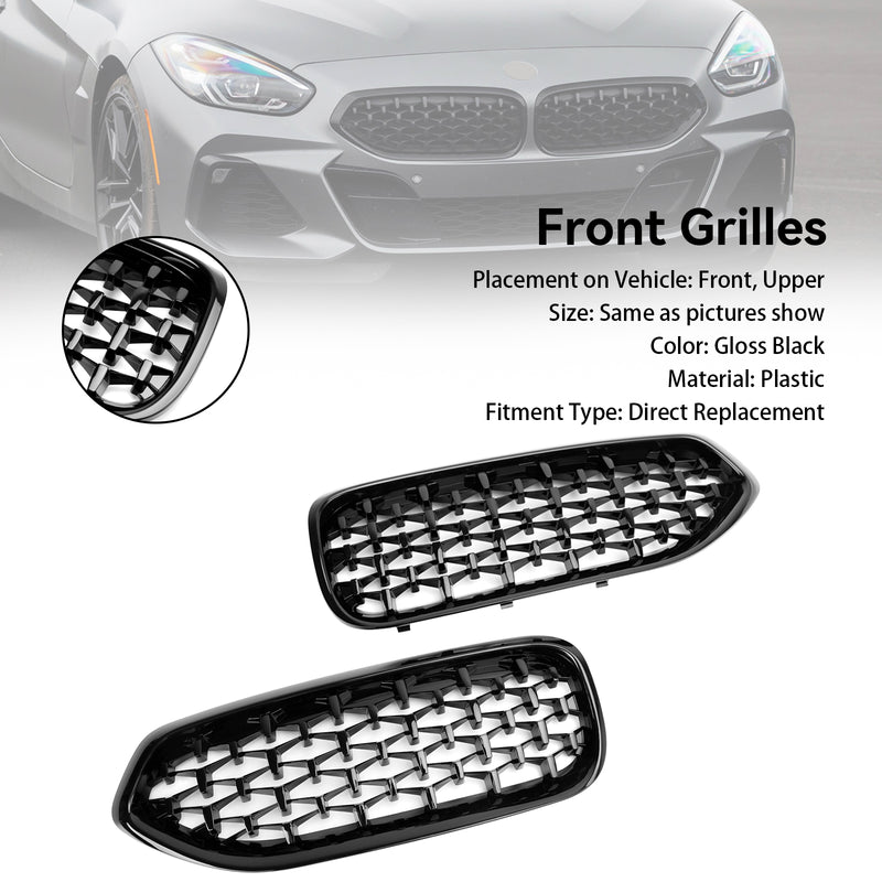BMW G29 Z4 2019-2023 Diamond Style Gloss Black Front Kidney Grill Grille