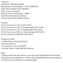 Rear Reverse Backup Camera Park Assist For Ford Focus 2015-2018 F1ET-19G490-AC