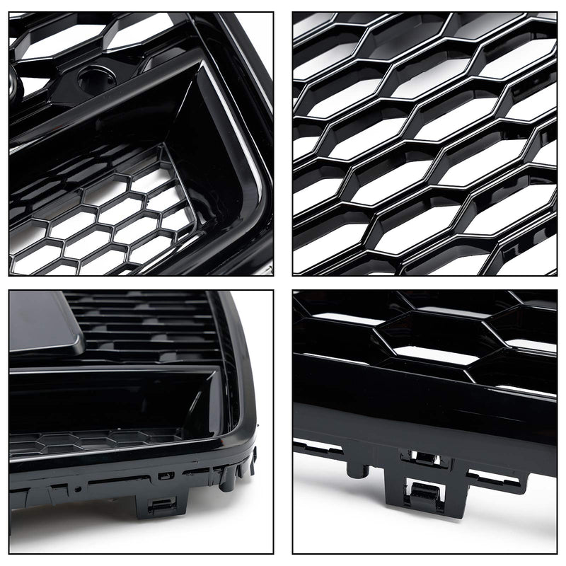 Audi A6 S6 C7 2016-2018  RS6 Style Honeycomb Mesh Front Grill Grille Black