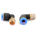 10Pcs Pneumatic 1/4" Tube X 1/8" Npt Male Swivel L Push To Connect Fitting