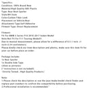 Carbon Fiber Look Rear Boot Spoiler For BMW 5 Series F10 2010-2016 M4 Style