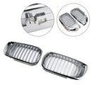 Front Kidney Hood Grille Grill For BMW E46 3 Series 4 Door 2002-2005 Chrome