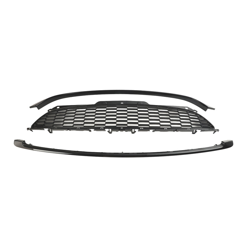 MINI R58 Cooper S & JCW 2-Door Coupe 2011-2015 3PCS Gloss Black Front Grille Grill