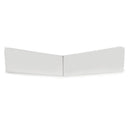 Flat Top Silvery Drop Visor For Peterbilt 377 378 379 335 386 388 389