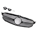 Diamond Front Grill Grille Fit Benz C-Class W205 C250 C300 C400 2015-2018