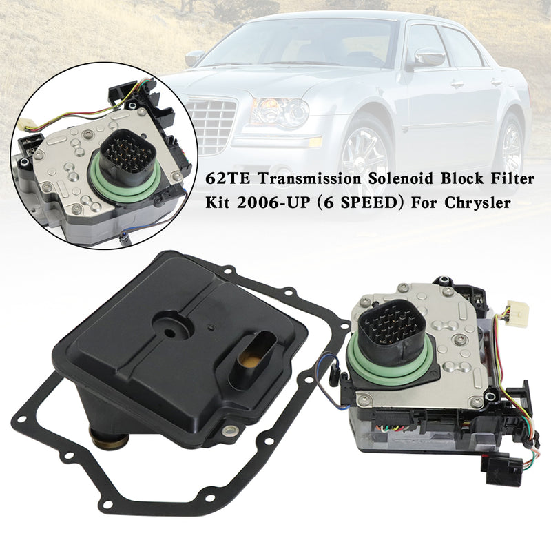 62TE Transmission Solenoid Block Filter Kit 2006-UP (6 SPEED) For Chrysler Dodge Volkswagen Fiat