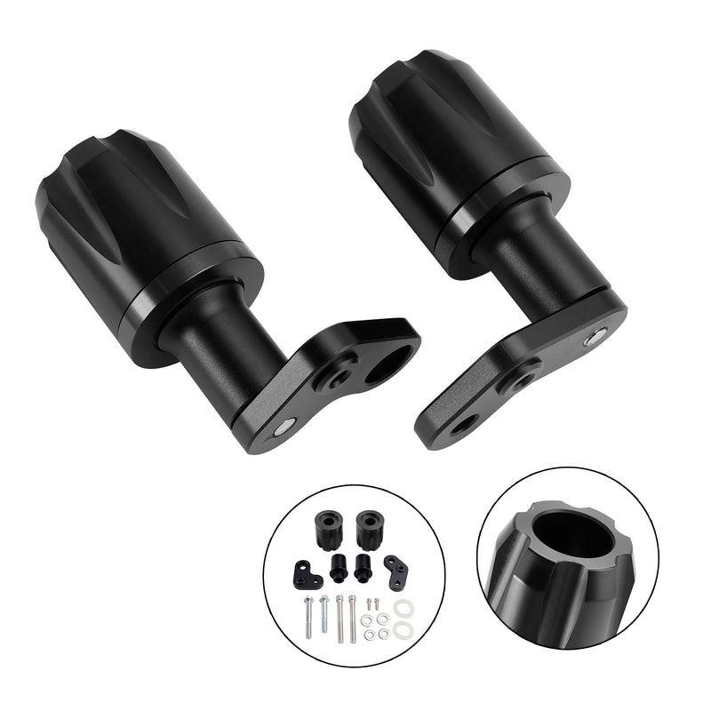 Aluminum Frame Crash Slider Protection Black For Kawasaki Zx-6R Zx 6R 2024-2025