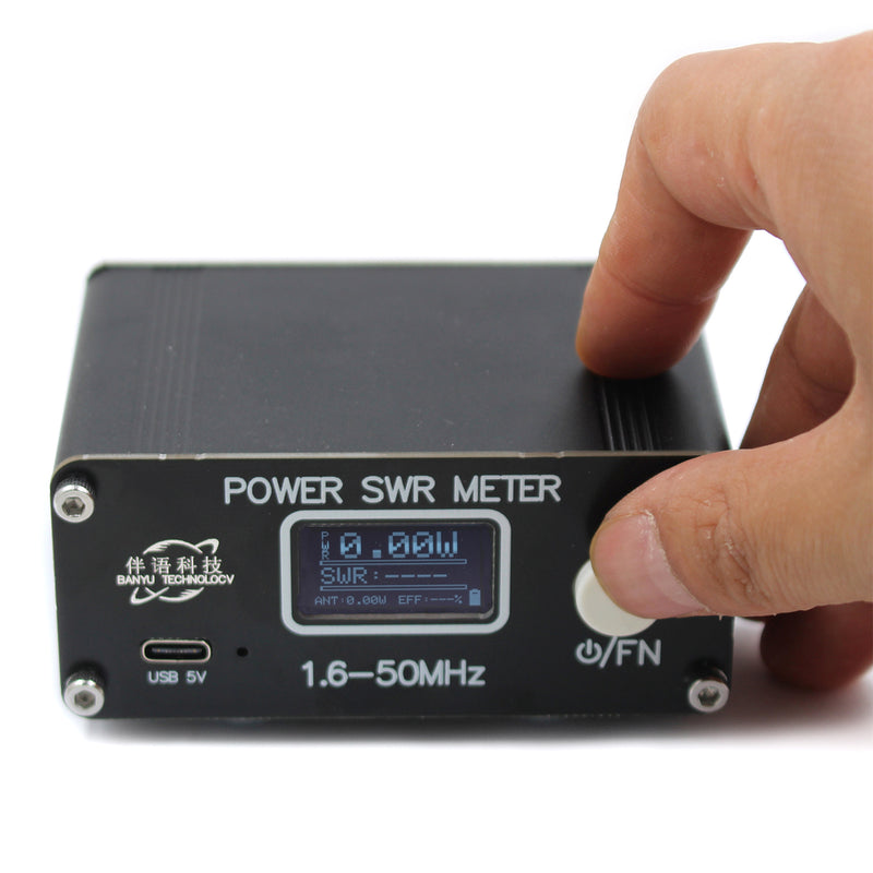 QRP 150W 1.6-50MHz SWR HF Shortwave Standing Wave Meter SWR/Power Meter FM/AM/CW