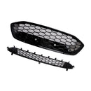 ST Style Black Front Bumper Grill Lower Grill Fit Ford Focus MK4 2018-2021